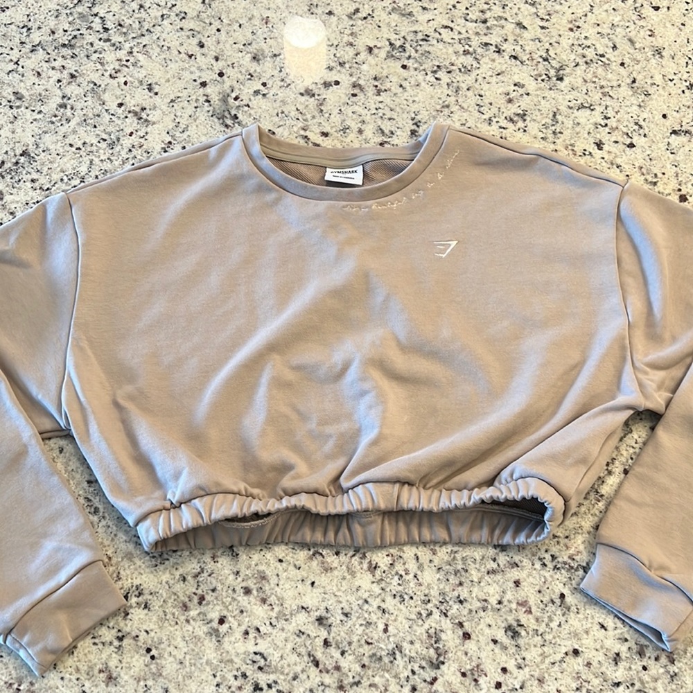 Whitney Simmons x Gymshark Cropped Pullover in Mink
